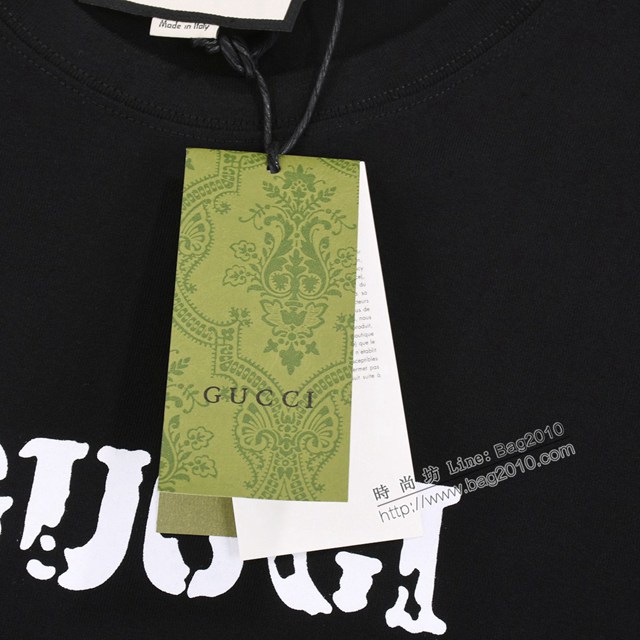 Gucci古奇專櫃古馳2023SS新款印花T恤 男女同款 tzy2701